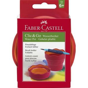 Faber Castell FC-181517 Watercup Clic & Go Roze/Oranje