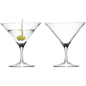 L.S.A. - Bar Martiniglas 180 ml Set van 2 Stuks - Transparant / Glas