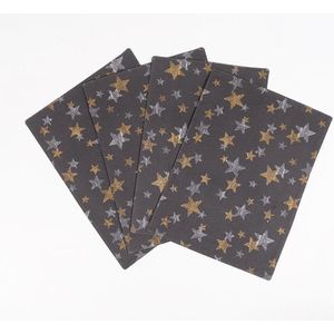 Set of 4 - Star Printed Handwoven Placemats