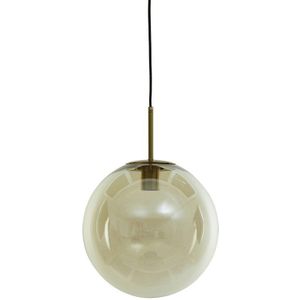 Light&living Hanglamp Ø40 cm MEDINA antiek brons+glas amber