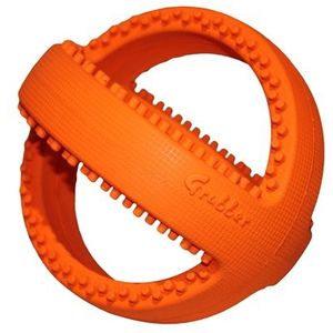 Happy Pet Grubber Interactieve Voetbal Oranje 18X18X18 CM