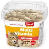 Sanal cat multi vitamin salmon snacks cup (100 GR)