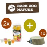 Back Zoo Nature Fruitkuipjes Mix 24 - Vogelsnack - Inclusief houder