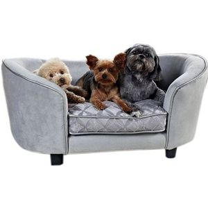 Enchanted Pet Enchanted Hondenmand / Sofa Constantine Zilverkleurig 86,5X58,5X39,5 CM