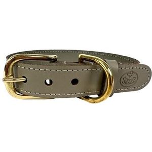 Sazzz Halsband Hond Braveheart Classic Leer Taupe