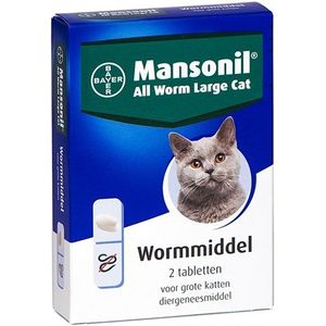 Mansonil Grote Kat All Worm Tabletten 2 ST