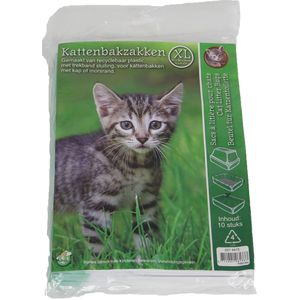 Boon kattenbakzak wit L, pak a 10 stuks