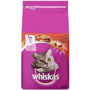 Whiskas Droog Adult Rund 3,8 KG