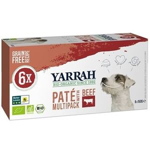 Yarrah Dog Alu Pate Multipack Beef / Chicken 6X150 GR