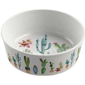 Tarhong Voerbak Hond Cactus Print 2 Melamine 17X6 CM 950 ML