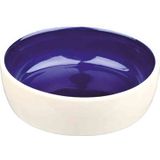 Trixie Voerbak Kat Keramiek Creme / Blauw 13 CM 300 ML