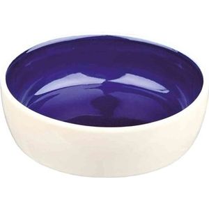 Trixie Voerbak Kat Keramiek Creme / Blauw 13 CM 300 ML