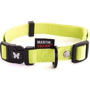 Martin Sellier Halsband Nylon Groen Verstelbaar