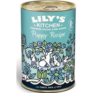 Lily's Kitchen Dog Puppy Recipe Turkey / Duck / Kale 6X400 GR