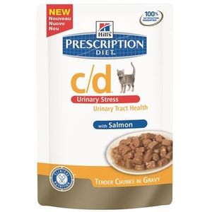 Hill's Prescription Diet Hill's Feline C/D Urinary Stress Zalm 85 GR (12 stuks)