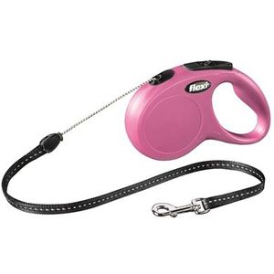 Flexi Rollijn Classic Cord Roze