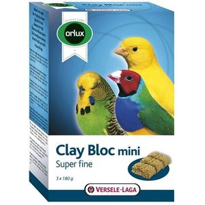 Orlux Klei Blok Mini Kanarie/Parkiet/Tropische Vogels 3X180 GR
