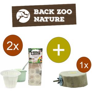 Back Zoo Nature Fruitkuipjes Yoghurt - Vogelsnack - Inclusief houder