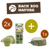 Back Zoo Nature Fruitkuipjes Meloen - Vogelsnack - Inclusief houder