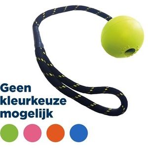 Happy Pet Tough Toys Floater Rubber Bal Touw Assorti - MEDIUM 37,5X5X5 CM