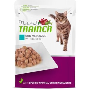 Natural Trainer Cat Sterilised Codfish Pouch 12X85 GR
