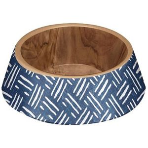 Tarhong Voerbak Hond Oasis Melamine Indigo Blauw 16X16X5 CM 350 ML