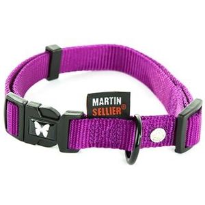 Martin Sellier Halsband Nylon Paars Verstelbaar