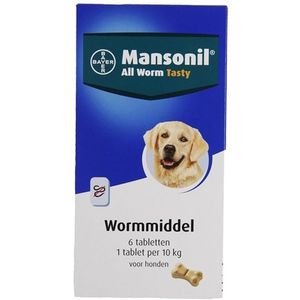 Mansonil Hond All Worm Tabletten 6 ST