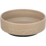 Trixie Be Nordic Voerbak Hond Keramiek / Rubber Taupe 16 CM