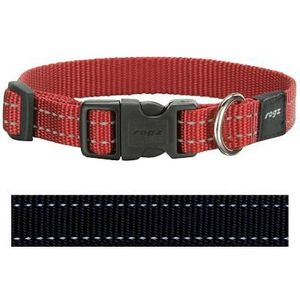 Rogz For Dogs Snake Halsband Zwart 16 MMX26-40 CM