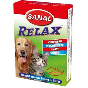 Sanal dog/cat relax kalmeringstablet (15 TABLETTEN)