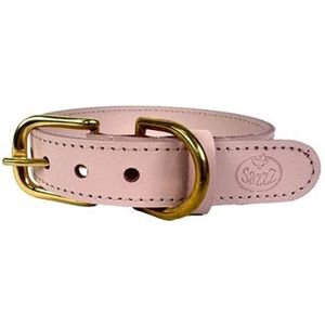 Sazzz Halsband Hond Braveheart Classic Leer Lichtroze