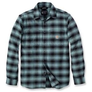 Overhemd Carhartt Men Flannel L/S Plaid Sea Pine-XL
