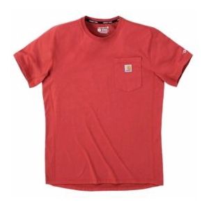 T-Shirt Carhartt Men Force Flex Pocket Red Barn Heather-XL