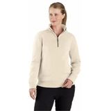 Carhartt - Women Fiber Series Half-Zip Sweatshirt - Oat Milk - Katoenmix