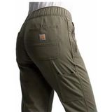Carhartt - Women Ripstop - Broek - Dusty Olive - Ripstop Stof