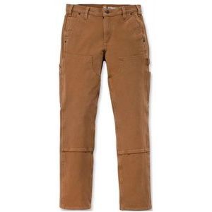 Broek Carhartt Women Stretch Twill Double Front Trousers Carhartt Brown-16