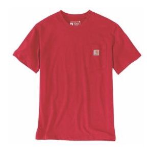 T-Shirt Carhartt Men Workwear Pocket S/S Fire Red Heather-XL