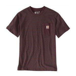 T-Shirt Carhartt Men Heavyweight Pocket Stripe Port?Stripe-S