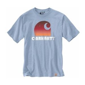 T-Shirt Carhartt Men Heavyweight C Graphic Fog Blue-M
