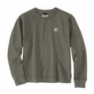 Trui Carhartt Women French Terry Crewneck Dusty Olive-M