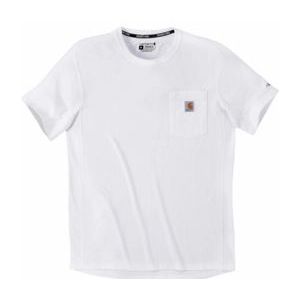 T-Shirt Carhartt Men Force Flex Pocket White-M