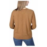 Carhartt - Longsleeve - Bruin - Katoenmix/Tencel - Lichtgewicht met Borstzak