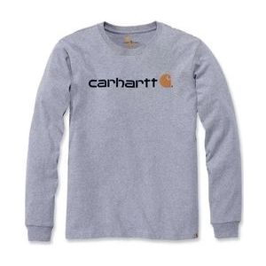 T-Shirt Carhartt Men Core Logo L/S Heather Grey-M