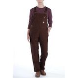 Carhartt - BIB Crawford - Tuinbroek - Dark Brown - Stretch Canvas