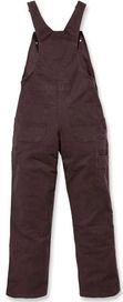 Carhartt - BIB Crawford - Tuinbroek - Dark Brown - Stretch Canvas