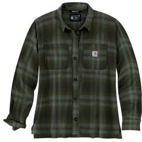 Carhartt - Midweight Flannel L/S Plaid Shirt - Overhemd - Rood - Katoen