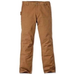 Carhartt - Straight Fit Stretch Duck Double Front Work Utility Pants - Zwart - Katoen