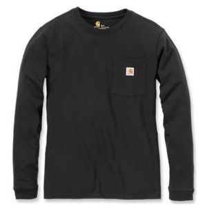 T-Shirt Carhartt Women Workwear Pocket L/S T-Shirt Black-M