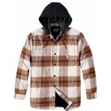 Overhemd Carhartt Men Flannel Sherpa Lined Hooded Carhartt Brown-L